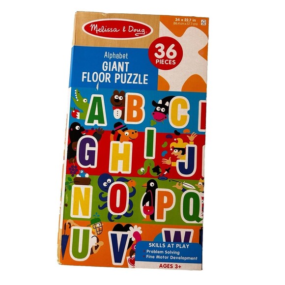 NEW SEALED Melissa & Doug Alphabet GIant Floor Puzzle 36 Pieces Christmas - Picture 4 of 7